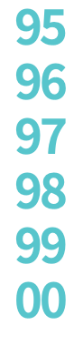 95 96 97 98 99 00